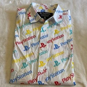 Men’s PlayStation button up shirt